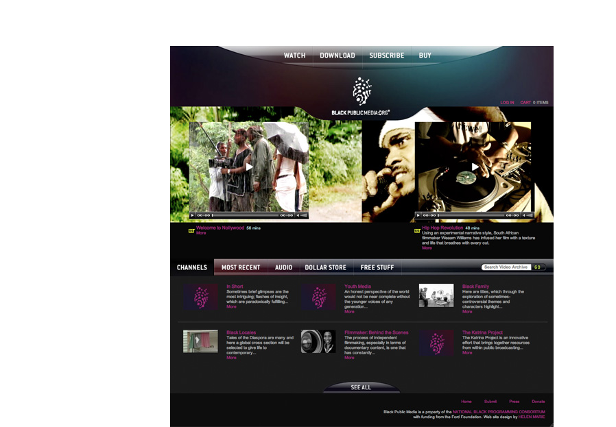 Black Public Media: Web view 1